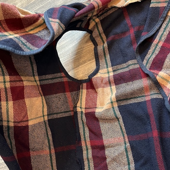 Altar’d State Fall Plaid Shawl Sweater - Picture 3 of 4